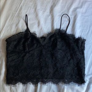 lace bralette crop top